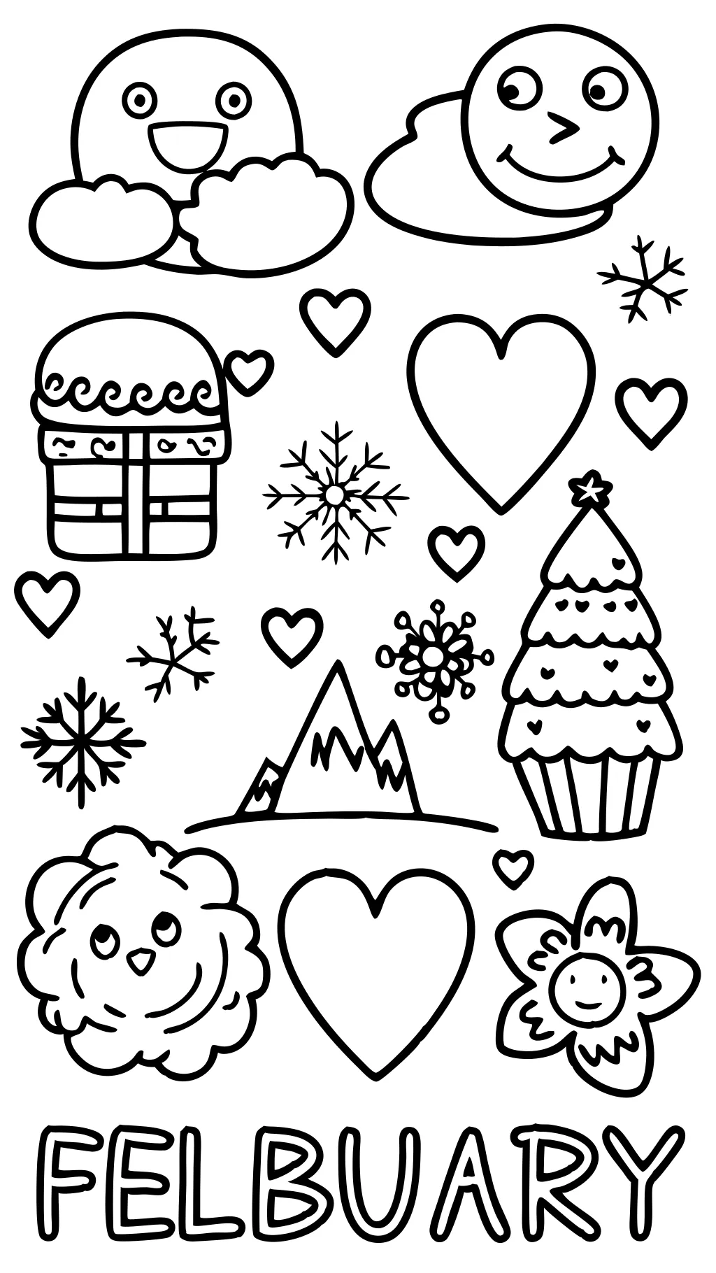 febuary coloring pages